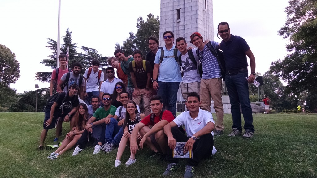 CE Practicum 2015 group in front of the Belltower.