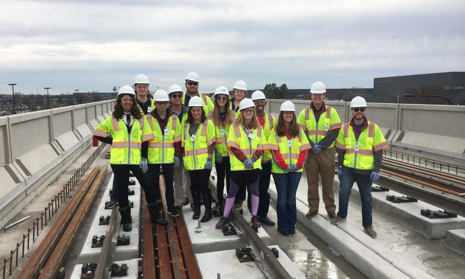 Dewberry provides CCEE students behindthescenes tour of Dulles Silver